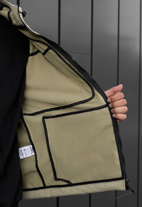 Фото - Куртка светло-оливкового цвета soft shell Staff re light olive - Men box