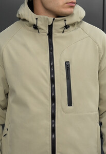 Фото - Куртка светло-оливкового цвета soft shell Staff re light olive - Men box