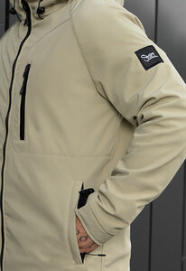 Фото - Куртка светло-оливкового цвета soft shell Staff re light olive - Men box
