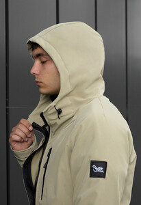 Фото - Куртка светло-оливкового цвета soft shell Staff re light olive - Men box
