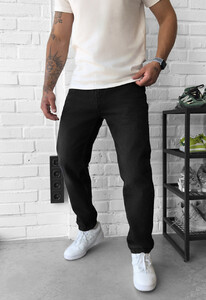Фото - Универсальные черные джинсы Staff 3 black regular - Men box