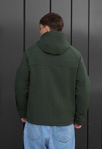 Фото - Демисезонная куртка цвета хаки Staff soft shell cu khaki - Men box