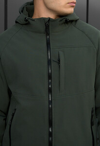 Фото - Демисезонная куртка цвета хаки Staff soft shell cu khaki - Men box