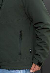 Фото - Демисезонная куртка цвета хаки Staff soft shell cu khaki - Men box