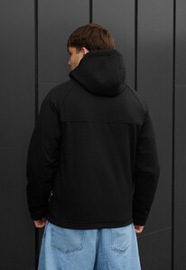 Фото - Однотонна чорна куртка Staff soft shell cu black - Men box