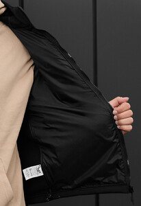 Фото - Однотонна чорна куртка Staff soft shell cu black - Men box