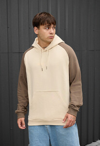 Фото - Базове оверсайз худі Staff milk & brown oversize - Men box