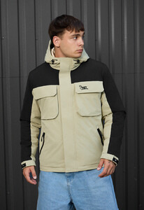 Фото - Черно-оливковая куртка Staff quor black & light olive - Men box