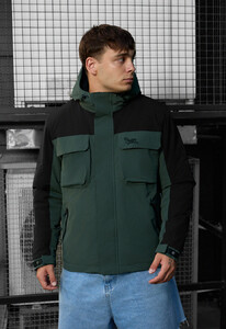 Фото - Мужская черно-зеленая куртка Staff quor black & khaki - Men box