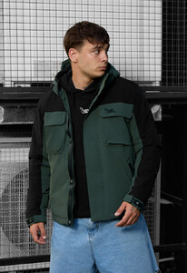 Фото - Мужская черно-зеленая куртка Staff quor black & khaki - Men box
