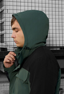 Фото - Мужская черно-зеленая куртка Staff quor black & khaki - Men box