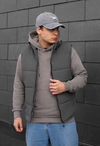 Фото - Однотонная жилетка серого цвета Staff zokl gray - Men box
