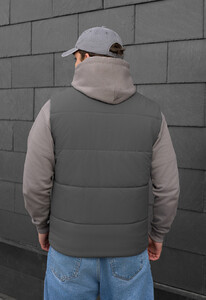 Фото - Однотонная жилетка серого цвета Staff zokl gray - Men box