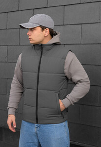 Фото - Однотонная жилетка серого цвета Staff zokl gray - Men box