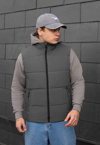 Фото - Однотонная жилетка серого цвета Staff zokl gray - Men box