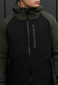 Фото - Демисезонная куртка для парней Staff bu soft shell khaki & black - Men box