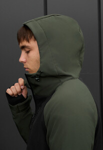Фото - Демисезонная куртка для парней Staff bu soft shell khaki & black - Men box