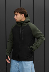 Фото - Демисезонная куртка для парней Staff bu soft shell khaki & black - Men box