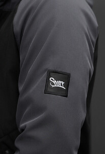 Фото - Черно-серая демисезонная куртка Staff bu soft shell dark gray & black - Men box