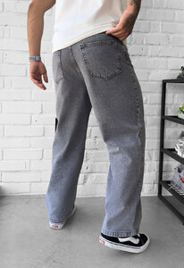 Фото - Широкие серые джинсы для мужчин Staff gray baggy - Men box
