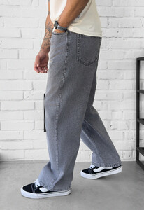 Фото - Широкие серые джинсы для мужчин Staff gray baggy - Men box