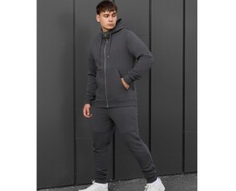 Фото - Однотонный спортивный костюм Staff wo zip dark gray - Men box