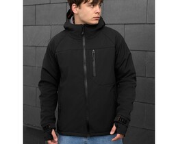 Фото - Универсальная черная куртка Staff mei soft shell black - Men box