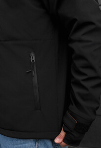 Фото - Універсальна чорна куртка Staff mei soft shell black - Men box