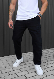 Фото - Классические черные джинсы Staff 10 black regular - Men box