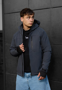 Фото - Темно-серая куртка Staff mei soft shell dark gray - Men box