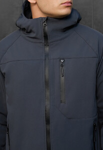 Фото - Темно-серая куртка Staff mei soft shell dark gray - Men box