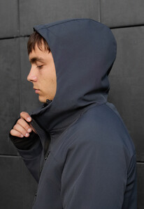 Фото - Темно-серая куртка Staff mei soft shell dark gray - Men box
