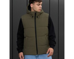 Фото - Однотонная мужская жилетка Staff xend khaki - Men box