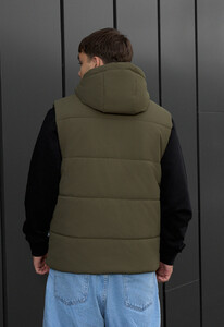 Фото - Однотонная мужская жилетка Staff xend khaki - Men box