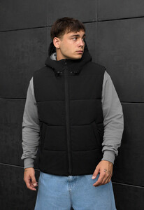 Фото - Универсальная демисезонная жилетка Staff xend black - Men box