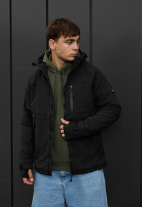 Фото - Базовая демисезонная куртка Staff soft shell lokk black2 - Men box