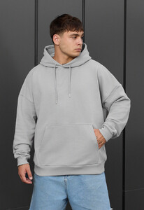 Фото - Сіре оверсайз худі Staff light gray oversize - Men box