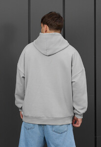 Фото - Сіре оверсайз худі Staff light gray oversize - Men box