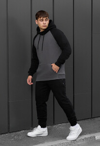 Фото - Спортивный костюм для парней Staff ro black & dark gary - Men box