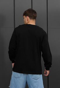 Фото - Черный оверсайз лонгслив Staff black oversize - Men box