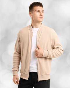 Фото - Чоловічий джемпер на блискавці Pobedov Moon бежевий - Men box