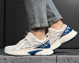 Фото - Молодежные кроссовки для парней Staff beige & navy - Men box