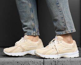 Фото - Мужские кроссовки бежевого цвета Staff all beige - Men box