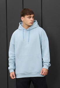 Фото - Блакитне оверсайз худі Staff light blue oversize - Men box