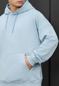 Фото - Блакитне оверсайз худі Staff light blue oversize - Men box