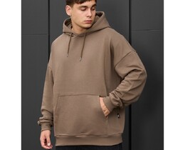Фото - Повсякденне худі для хлопців Staff brown oversize - Men box