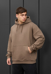 Фото - Повсякденне худі для хлопців Staff brown oversize - Men box