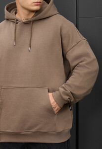 Фото - Повсякденне худі для хлопців Staff brown oversize - Men box