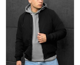 Фото - Универсальный черный бомбер Staff wexo black - Men box