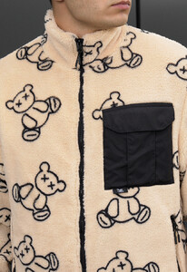Фото - Меховая мужская куртка с мишками Staff swey bear - Men box